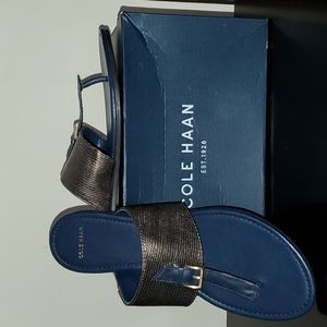 Cole Haan Linden Sandal, Blue/Silver, Women's Size 8